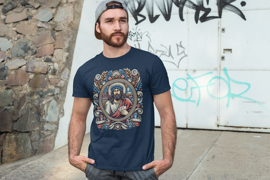 Poker Gawd Graphic t-shirt unisex short sleeve tee. For fashion, luck, poker players, and gamblers