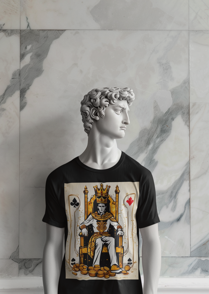 Poker King Unisex Short Sleeve Tee, Luck, Poker Player, Gambler