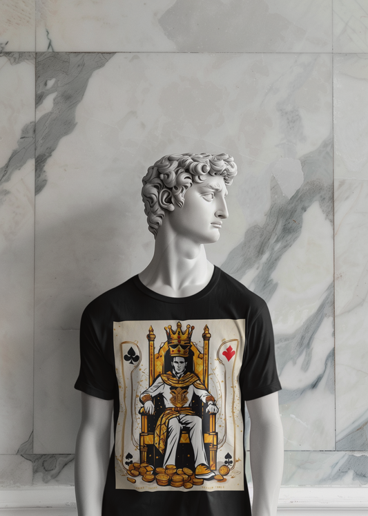 Poker King Unisex Short Sleeve Tee, Luck, Poker Player, Gambler