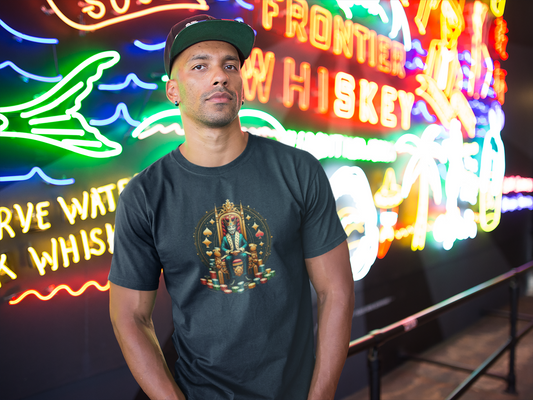 Gamblers King Unisex Short Sleeve Tee, Luck, Poker, Gambler