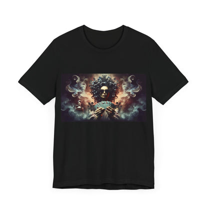 Lady luck Unisex Jersey Short Sleeve Tee for Luck, poker players, and gamblers