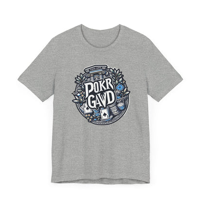 Poker Gawd Graphic T-shirt. For fashion, luck, poker players, and gamblers