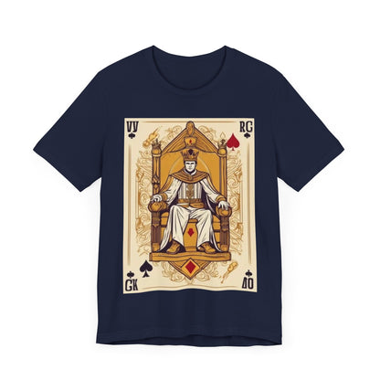 Poker King Unisex Short Sleeve Tee, Lucky, poker, gambler