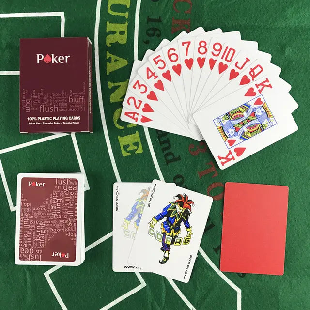 2Pcs/Lot Plastic Poker Card High Quality Texas Hold'Em Games Waterproof and Dull Polish Playing Cards Entertainment Board Game