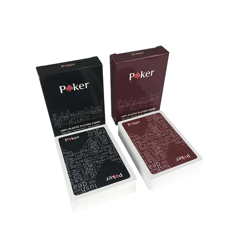 2Pcs/Lot Plastic Poker Card High Quality Texas Hold'Em Games Waterproof and Dull Polish Playing Cards Entertainment Board Game