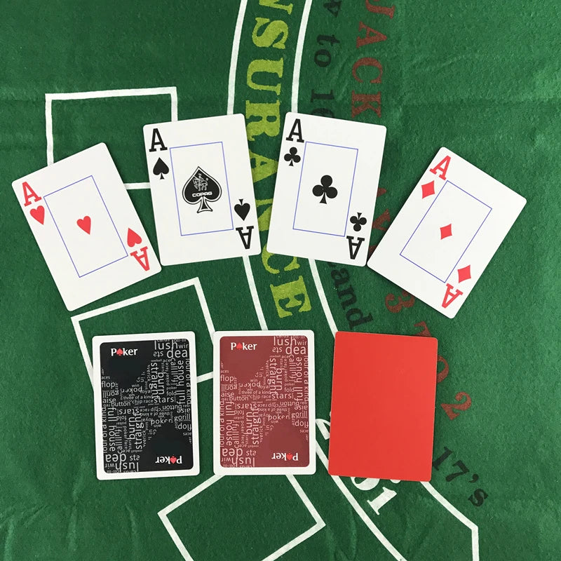 2Pcs/Lot Plastic Poker Card High Quality Texas Hold'Em Games Waterproof and Dull Polish Playing Cards Entertainment Board Game