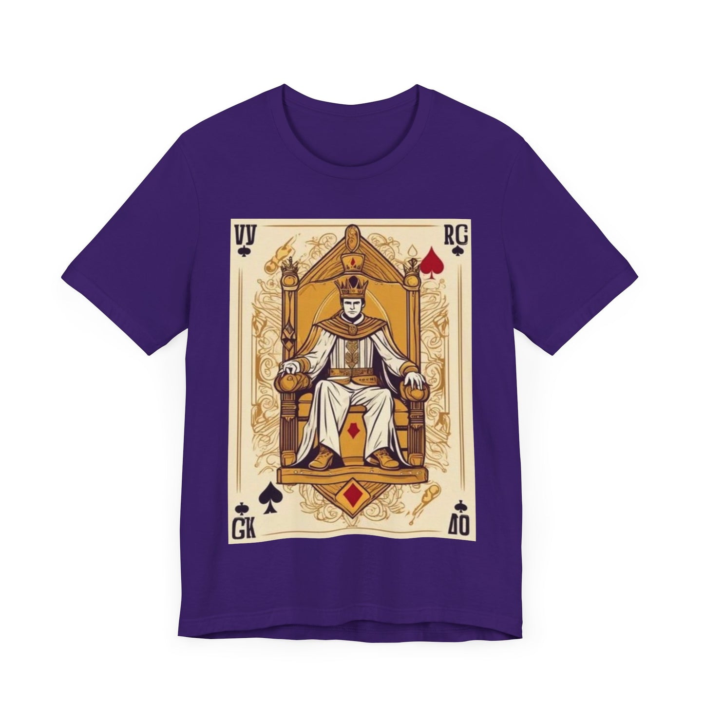 Poker King Unisex Short Sleeve Tee, Lucky, poker, gambler