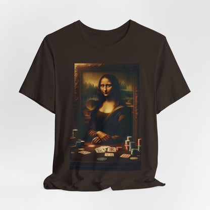 Mona Lisa's Poker Smile Short Sleeve Tee