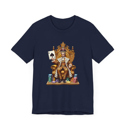 Gamblers King Unisex Short Sleeve Tee, Luck, Poker, Gambler
