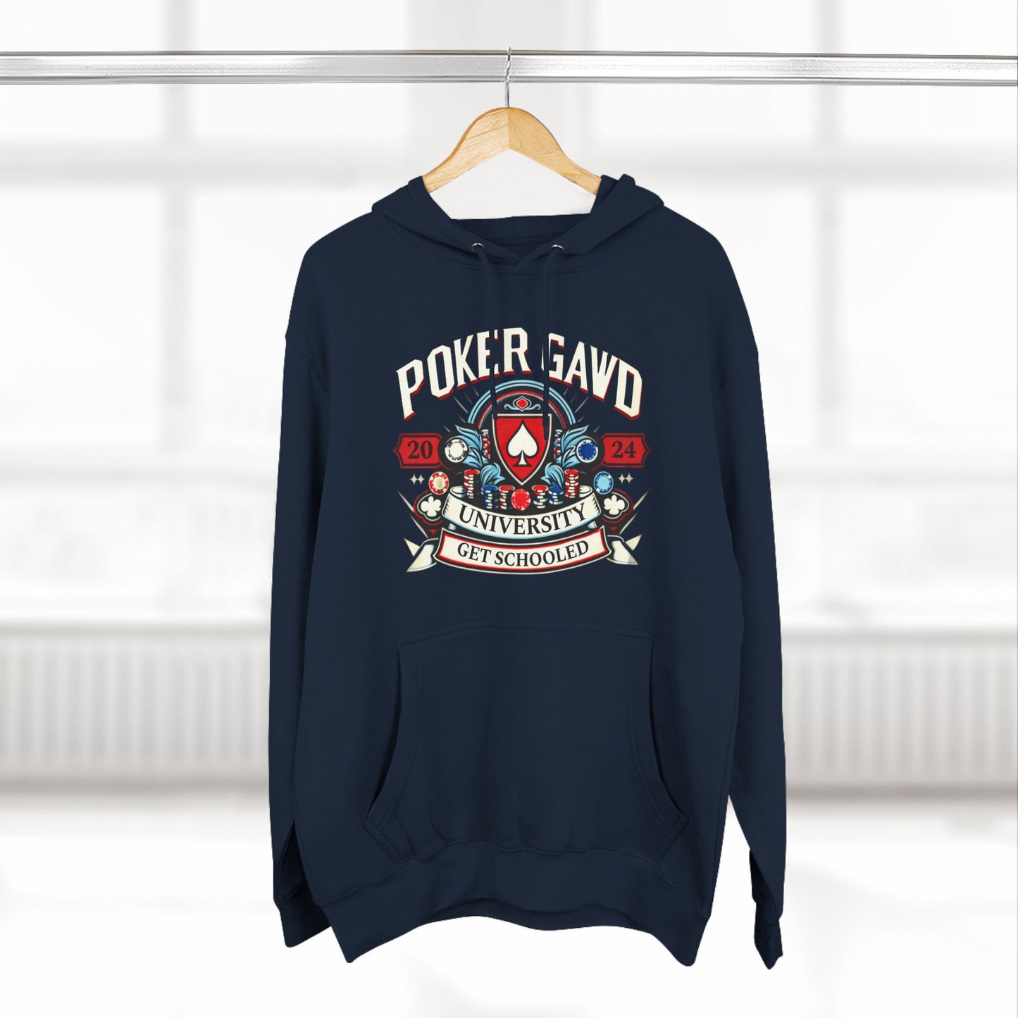 Poker Gawd University Three-Panel Fleece Hoodie