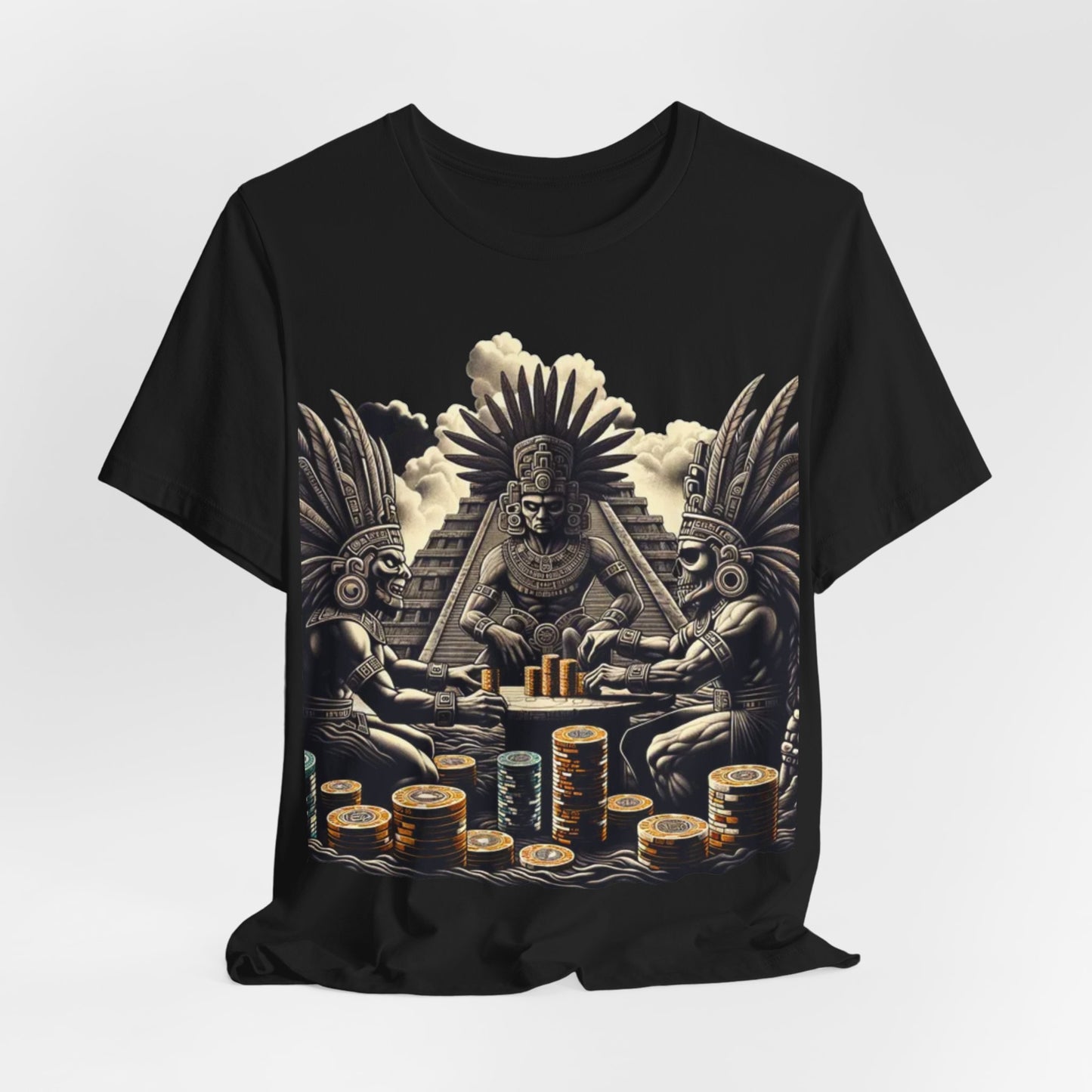Aztec Poker Gawds Short Sleeve Tee