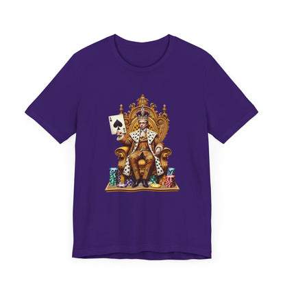 Gamblers King Unisex Short Sleeve Tee, Luck, Poker, Gambler