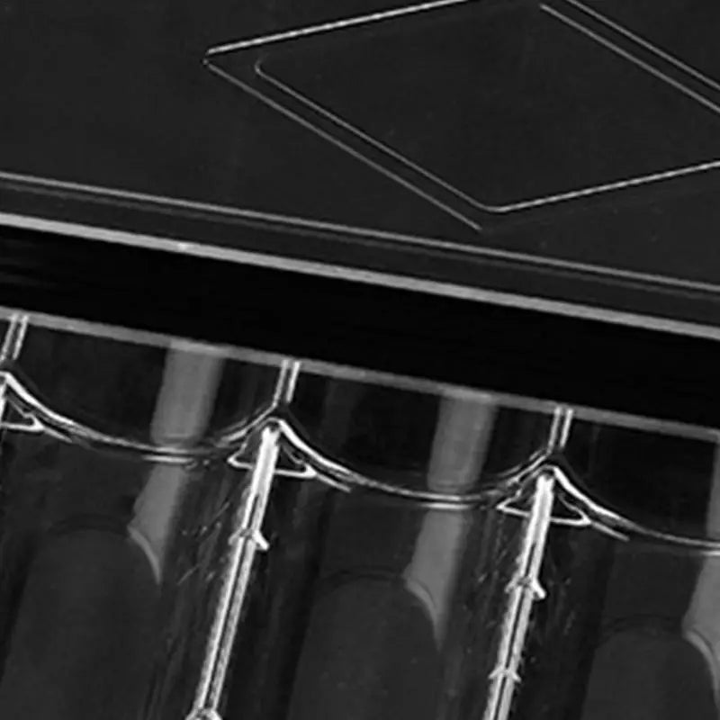 Poker Chip Tray Card Playing Table 5 Grids Acrylic Poker Chip Display Holders Each Holds 100 Chips for Beginners and Experienced