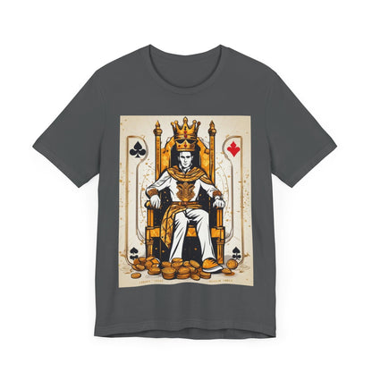 Poker King Unisex Short Sleeve Tee, Luck, Poker Player, Gambler