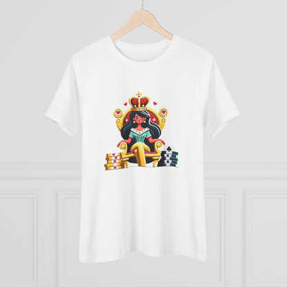 Gamblers Queen Short Sleeve Tee, Lady Luck, Poker, Gambler