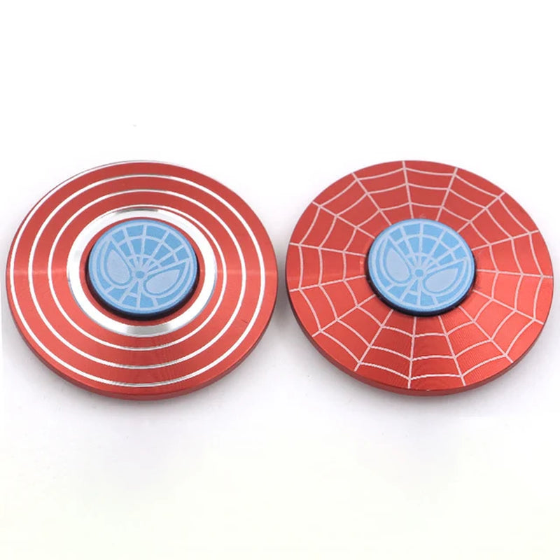 Superhero American Captain Metal Fidget Spinner round Shield Superhero Fidget Toy Adults Antistress Fingertip Gyro Toy for Kids
