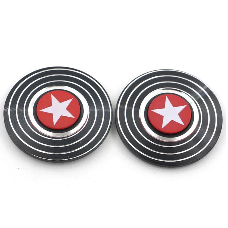 Superhero American Captain Metal Fidget Spinner round Shield Superhero Fidget Toy Adults Antistress Fingertip Gyro Toy for Kids