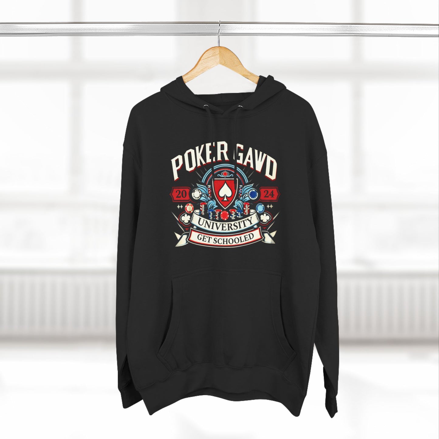 Poker Gawd University Three-Panel Fleece Hoodie