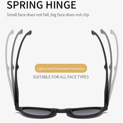 Women Square Sunglasses 2024 Trending Product Black UV400 Spring Hinge Eyewear Men Retro Mirror Red Sun Glasses