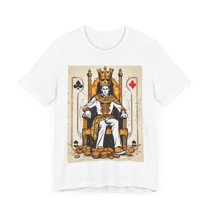 Poker King Unisex Short Sleeve Tee, Luck, Poker Player, Gambler