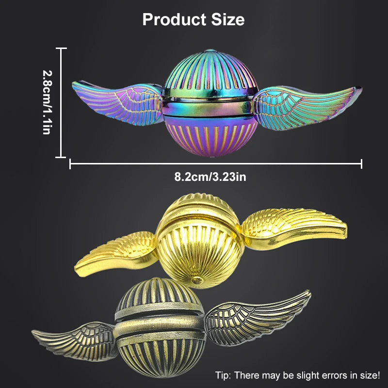 EDC Fidget Spinner Toys for Children Adult Anti-Stress Fingertip Gyro Fidget Relieves Stress Toy Rotating Metal Ball Desktop Toy