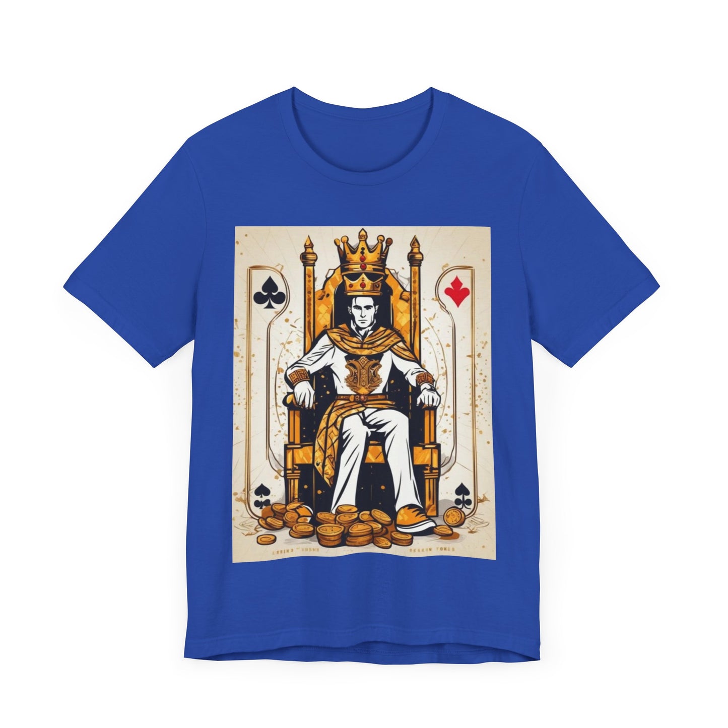 Poker King Unisex Short Sleeve Tee, Luck, Poker Player, Gambler