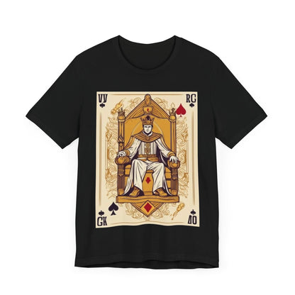 Poker King Unisex Short Sleeve Tee, Lucky, poker, gambler