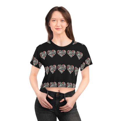 Hearts, Love of the Game Crop Tee