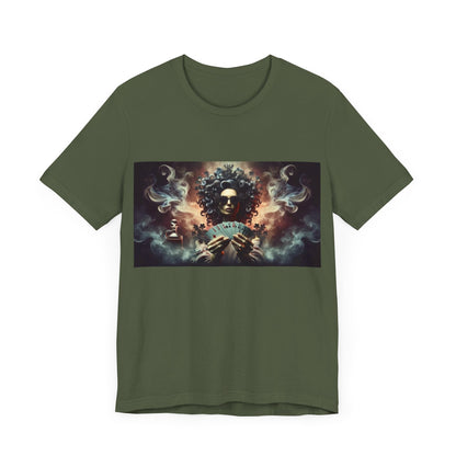 Lady luck Unisex Jersey Short Sleeve Tee for Luck, poker players, and gamblers