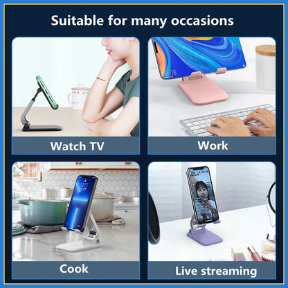 Foldable TableTop Mobile Phone Stand For Android/ iPad/ iPhone