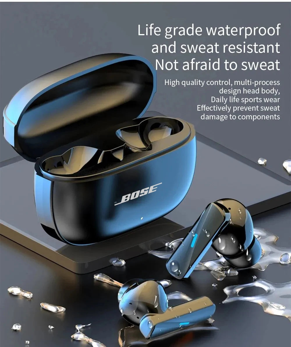 Wireless Touch Control Noise Cancelling Bluetooth Earphones