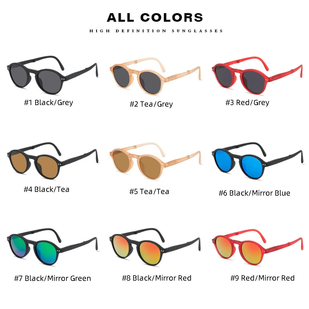 Women Square Sunglasses 2024 Trending Product Black UV400 Spring Hinge Eyewear Men Retro Mirror Red Sun Glasses