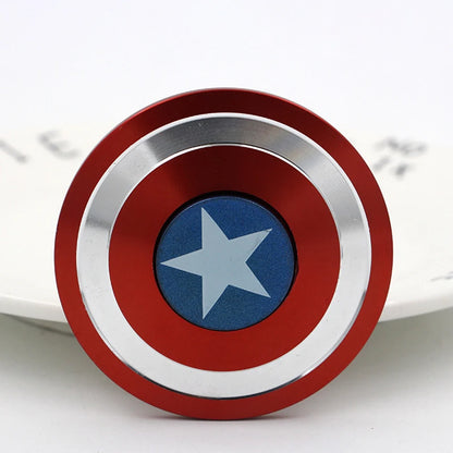 Superhero American Captain Metal Fidget Spinner round Shield Superhero Fidget Toy Adults Antistress Fingertip Gyro Toy for Kids