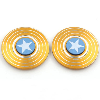 Superhero American Captain Metal Fidget Spinner round Shield Superhero Fidget Toy Adults Antistress Fingertip Gyro Toy for Kids