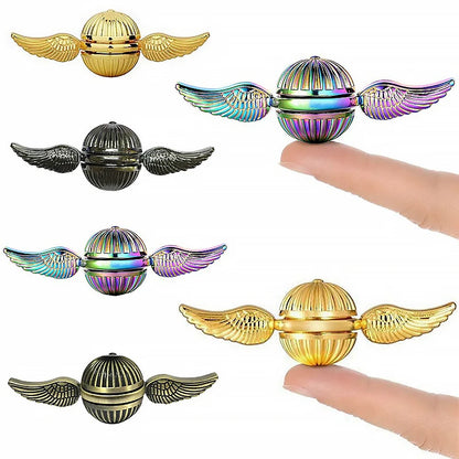 EDC Fidget Spinner Toys for Children Adult Anti-Stress Fingertip Gyro Fidget Relieves Stress Toy Rotating Metal Ball Desktop Toy