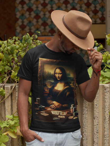 Mona Lisa's Poker Smile Short Sleeve Tee