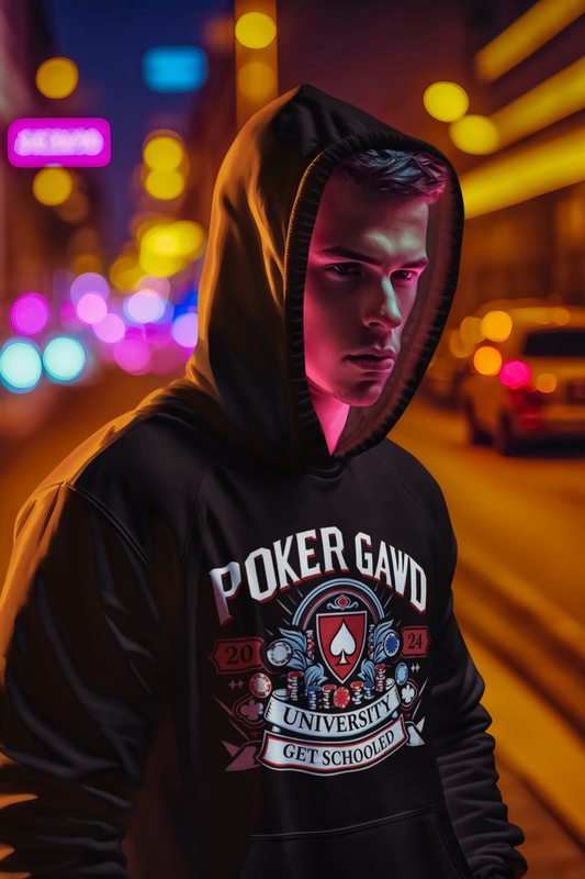 Poker Gawd University Three-Panel Fleece Hoodie
