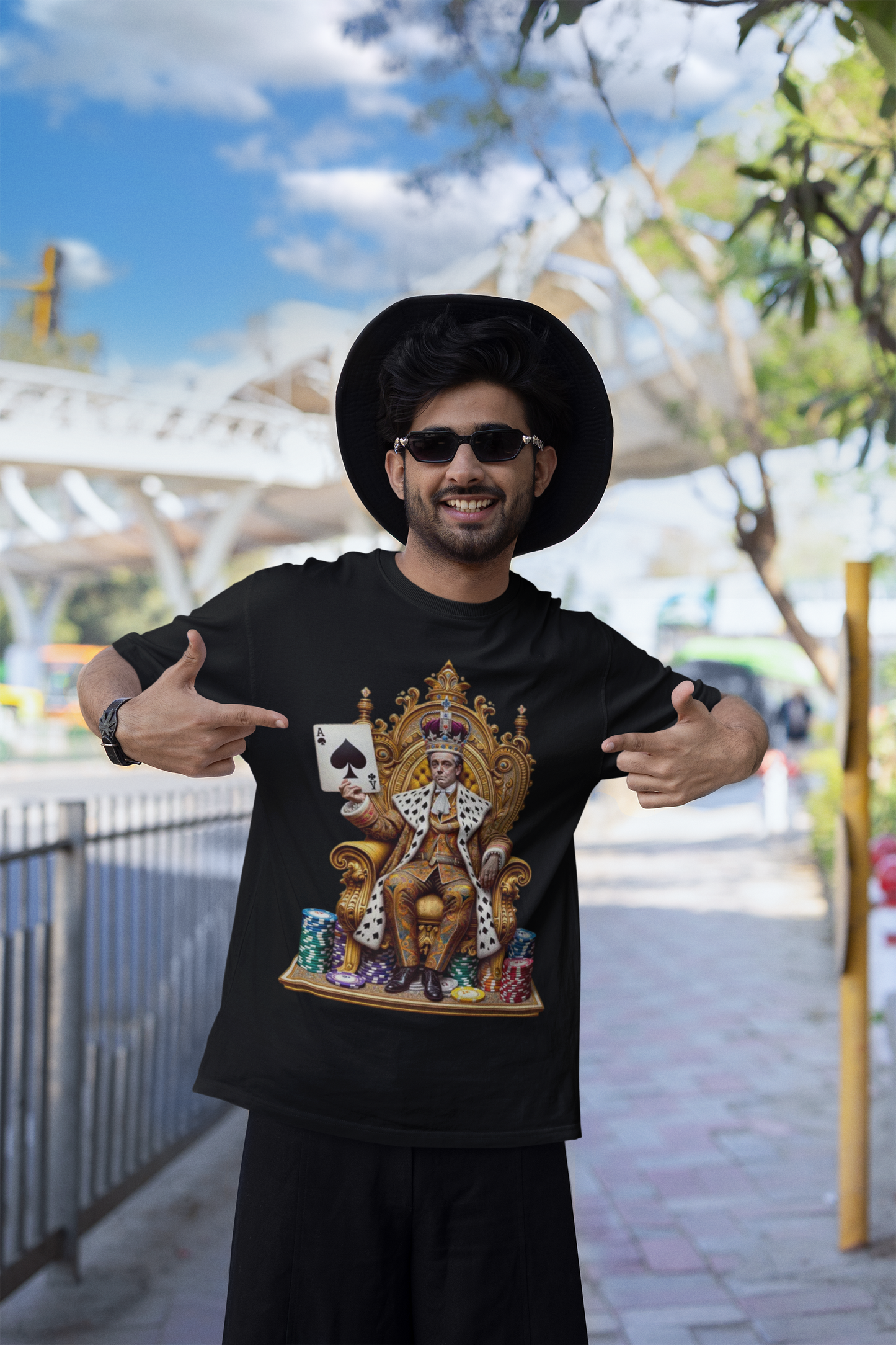Gamblers King Unisex Short Sleeve Tee, Luck, Poker, Gambler