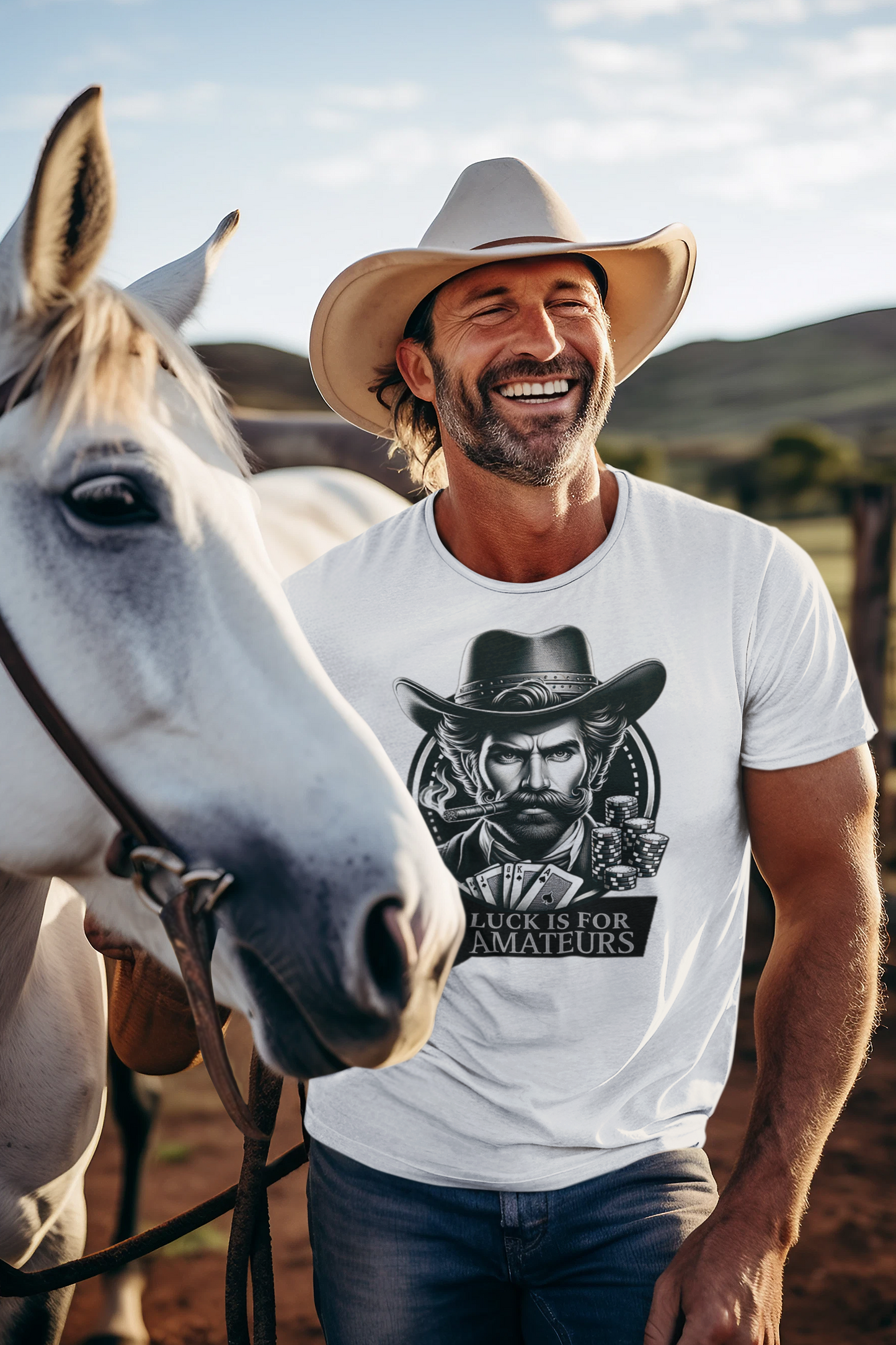 Poker Outlaws Don't Need Luck Short Sleeve Tee